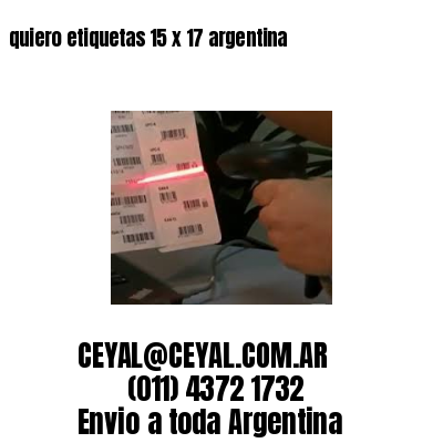 quiero etiquetas 15 x 17 argentina