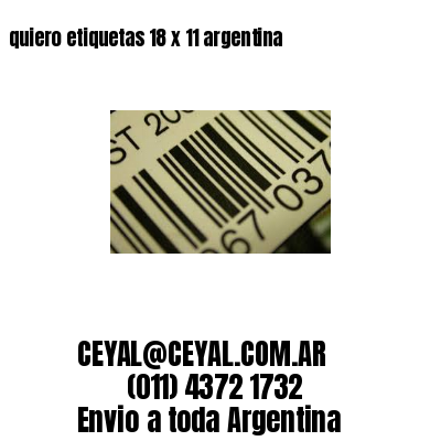 quiero etiquetas 18 x 11 argentina