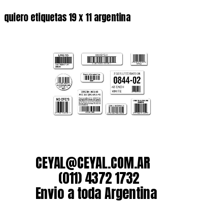 quiero etiquetas 19 x 11 argentina