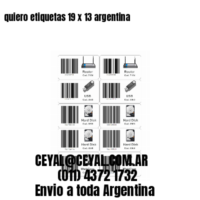 quiero etiquetas 19 x 13 argentina