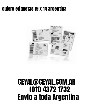 quiero etiquetas 19 x 14 argentina