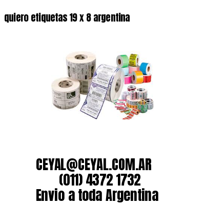 quiero etiquetas 19 x 8 argentina
