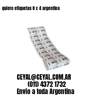 quiero etiquetas 8 x 4 argentina