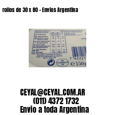 rollos de 30 x 80 – Envios Argentina