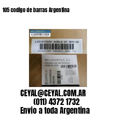 105 codigo de barras Argentina