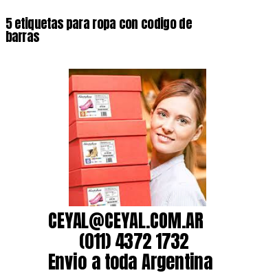 5 etiquetas para ropa con codigo de barras