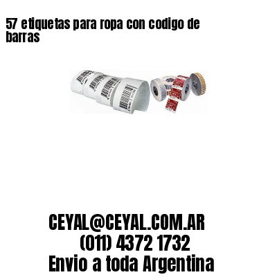 57 etiquetas para ropa con codigo de barras