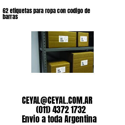 62 etiquetas para ropa con codigo de barras