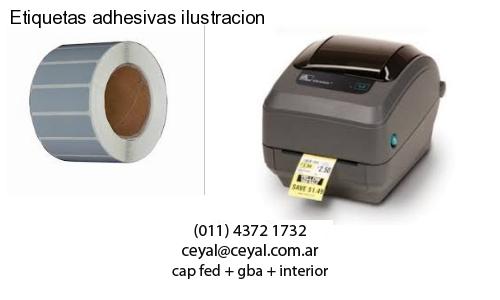 Etiquetas adhesivas ilustracion