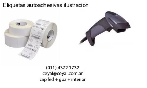 Etiquetas autoadhesivas ilustracion
