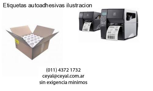 Etiquetas autoadhesivas ilustracion