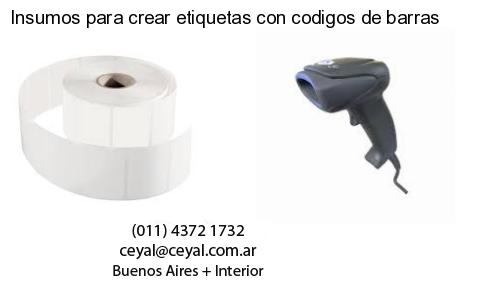 Insumos para crear etiquetas con codigos de barras