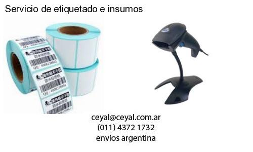 Servicio de etiquetado e insumos