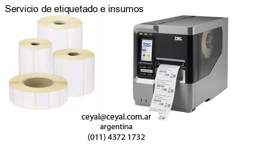 Servicio de etiquetado e insumos