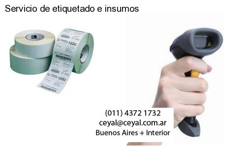 Servicio de etiquetado e insumos
