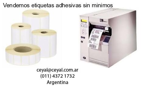 Vendemos etiquetas adhesivas sin minimos