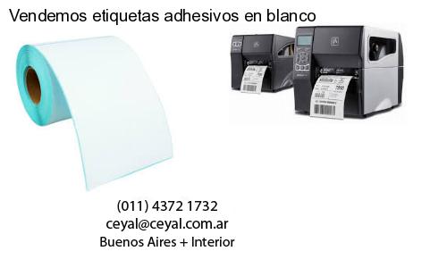 Vendemos etiquetas adhesivos en blanco