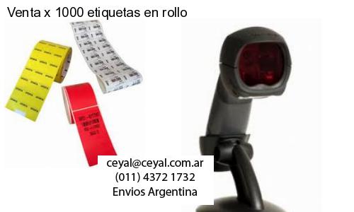 Venta x 1000 etiquetas en rollo