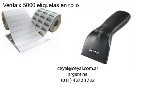 Venta x 5000 etiquetas en rollo