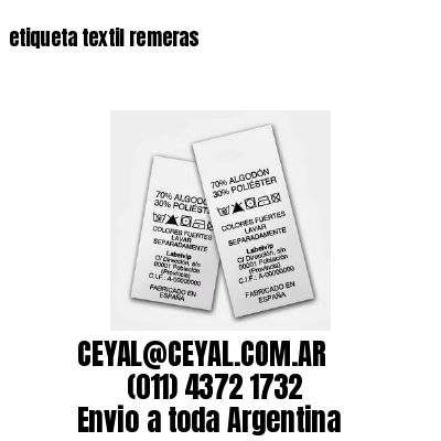 etiqueta textil remeras