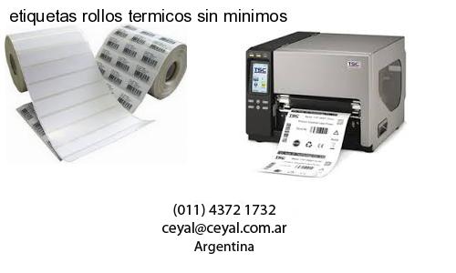 etiquetas rollos termicos sin minimos
