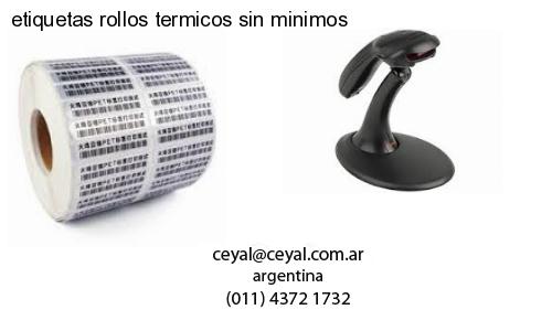 etiquetas rollos termicos sin minimos