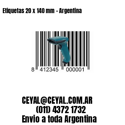 Etiquetas 20 x 140 mm – Argentina