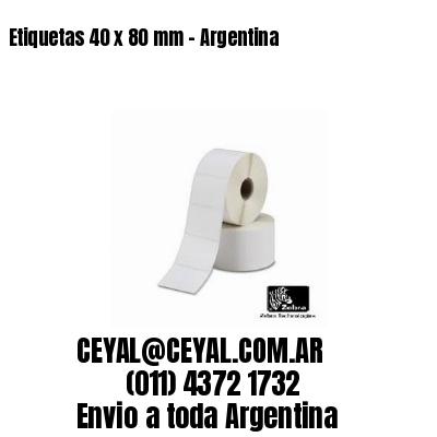 Etiquetas 40 x 80 mm – Argentina