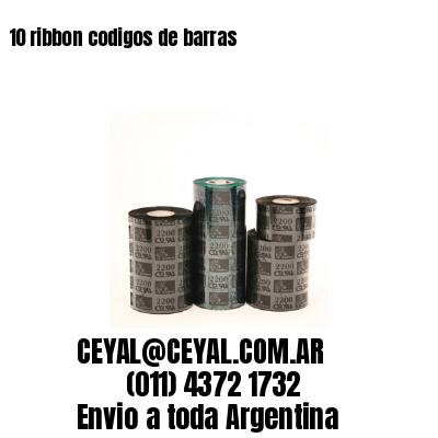 10 ribbon codigos de barras