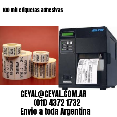 100 mil etiquetas adhesivas