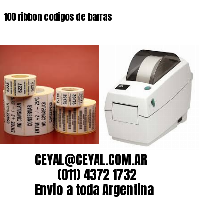 100 ribbon codigos de barras