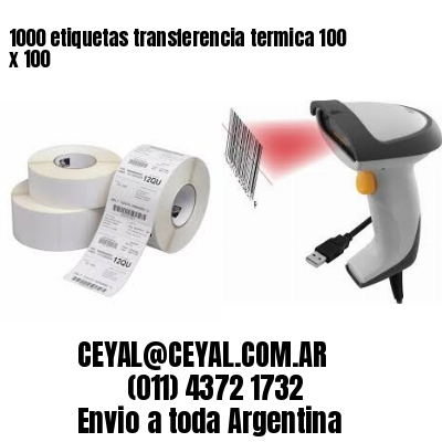 1000 etiquetas transferencia termica 100 x 100