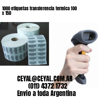 1000 etiquetas transferencia termica 100 x 150