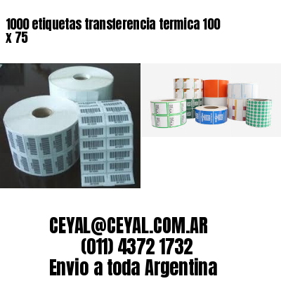 1000 etiquetas transferencia termica 100 x 75