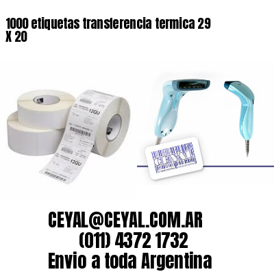 1000 etiquetas transferencia termica 29 X 20