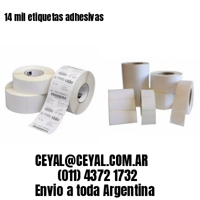 14 mil etiquetas adhesivas