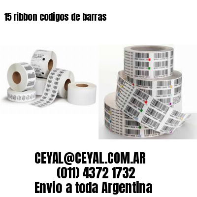 15 ribbon codigos de barras