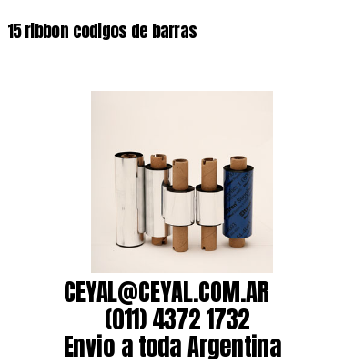 15 ribbon codigos de barras
