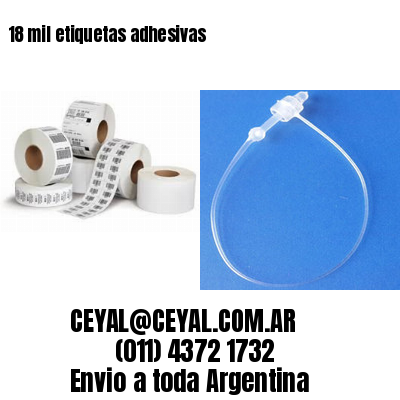 18 mil etiquetas adhesivas