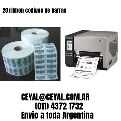 20 ribbon codigos de barras