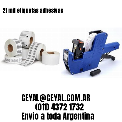 21 mil etiquetas adhesivas