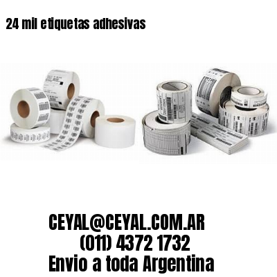 24 mil etiquetas adhesivas