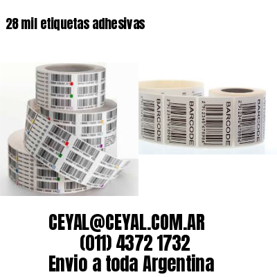 28 mil etiquetas adhesivas