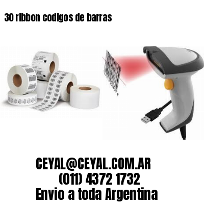 30 ribbon codigos de barras