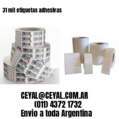 31 mil etiquetas adhesivas