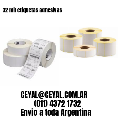 32 mil etiquetas adhesivas