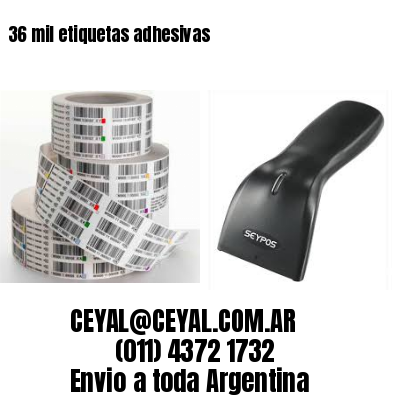36 mil etiquetas adhesivas