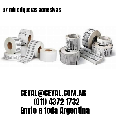 37 mil etiquetas adhesivas