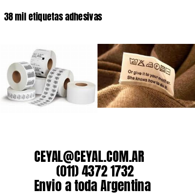 38 mil etiquetas adhesivas
