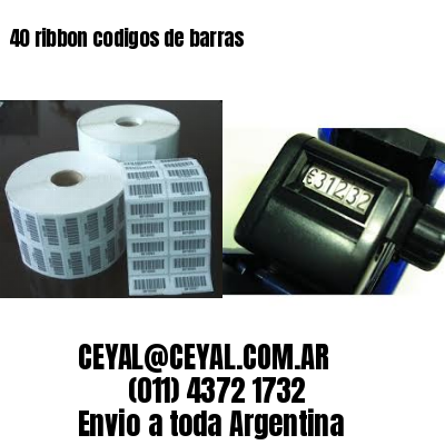 40 ribbon codigos de barras